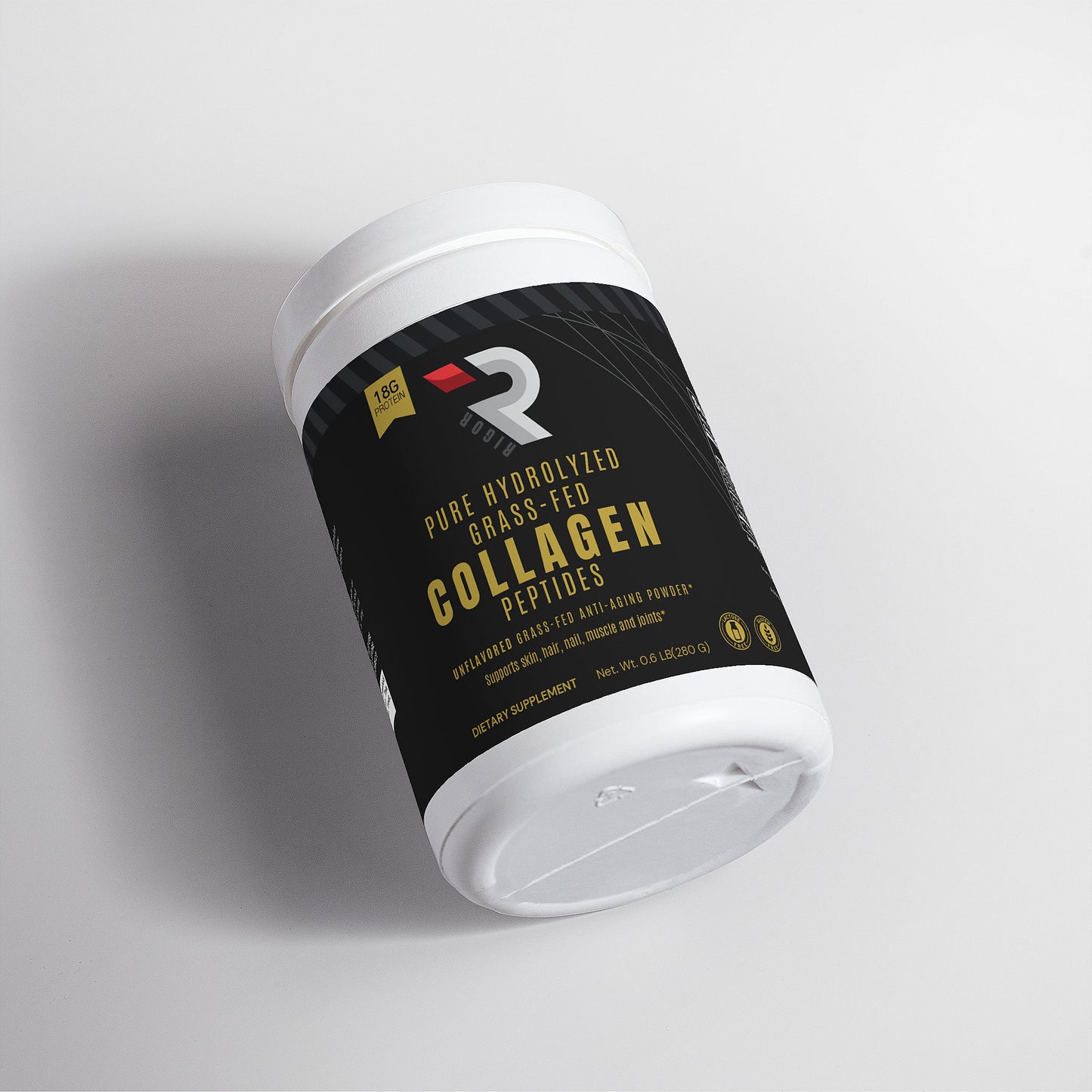 Pure Grass-Fed Hydrolyzed Collagen Peptides, Unflavored, 18 g Protein